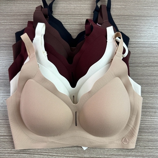 无钢圈螺纹舒适半固定杯文胸罩 玉姿一族肌活派Z219无痕内衣后扣款