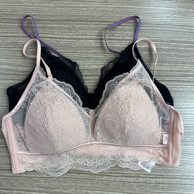 梧桐花开HN65213无钢圈内衣薄款AB杯小胸三角杯舒适蕾丝透气文胸