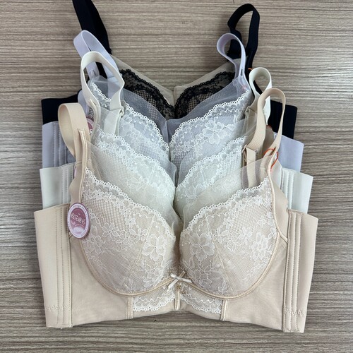 安芝娜6611调整型薄B杯上托透气内衣女聚拢托无痕收副乳聚拢内衣
