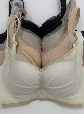 2件减10元 零感罩中模B杯无侧骨舒适聚拢光面内衣无磁调整文胸592