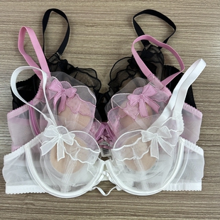 26春夏新款梧桐花开66209有钢圈超薄水晶BC杯透气性感文胸内衣