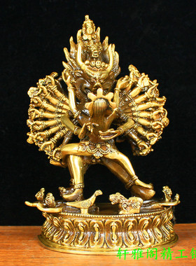 大金刚威德双身可装藏密宗佛像