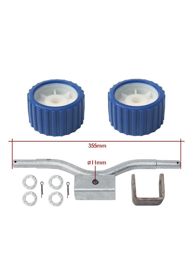 拖车滚轮轮滑摩托艇游艇底蓝色轮龙骨配件