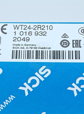 原装正品 德国SICK西克光电开关WT24-2R210 订货号1016932