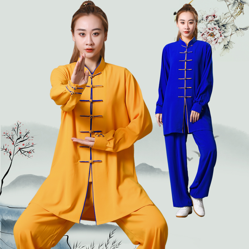 恒树女弹力中长款表演服武术垂顺