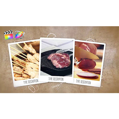 美食烹饪菜品展示宣传包装FCPX模板