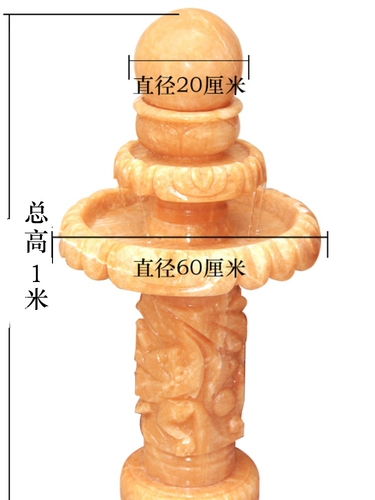 Стоун фэн -шуй мяч Фонтан Фонтан