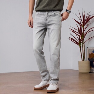 牛仔裤 男 16706A 直筒弹力薄款 38码 植 春夏高端修身