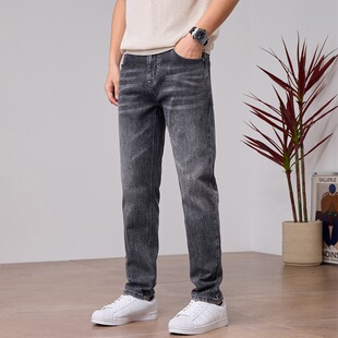男弹力修身 直筒休闲长裤 春夏修身 40码 牛仔裤 1213A 子