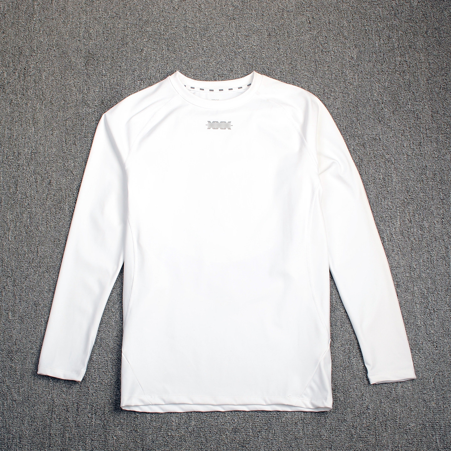 春季户外运动风长袖运动T恤男速干健身衣高弹力圆领紧身训练上衣