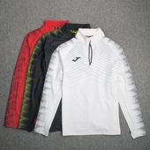 T恤健身修身 半拉链立领跑步足球训练服速干长袖 运动上衣 男士 春季