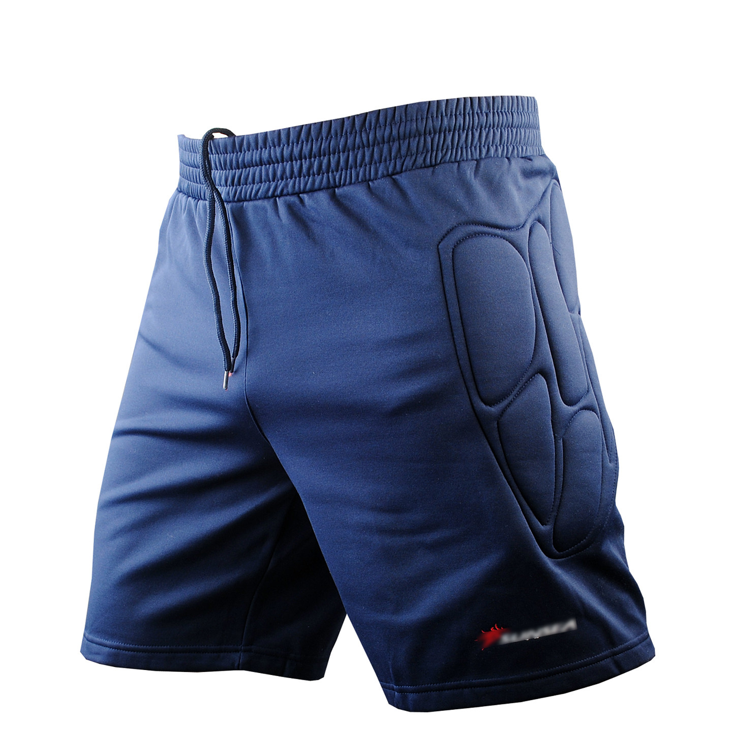 冬季加绒保暖守门员加厚防撞海绵护垫男士足球训练短裤速干运动裤