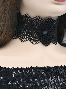 遮疤痕颈纹蕾丝项圈夏季