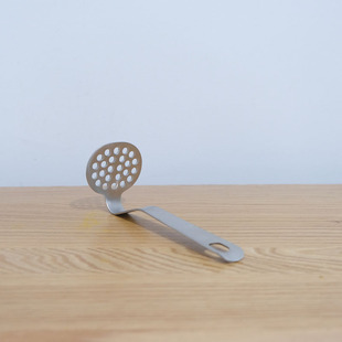 雨花石杂货18/10不锈钢捣泥工具一体压薯器婴儿辅食手动碾碎器