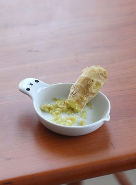 雨花石杂货陶瓷生姜大蒜研磨器