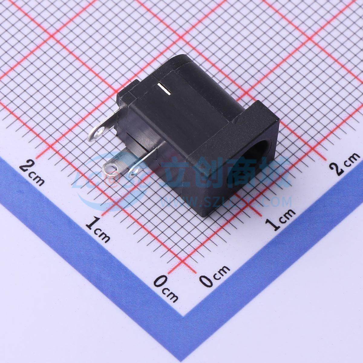 DC电源连接器 DC-005QDφ2.0-PU-B 插件 原装正品 电子元器件配单