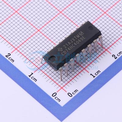 缓冲器/驱动器/收发器 CD74HC4049E PDIP-16 原装 电子元器件配单