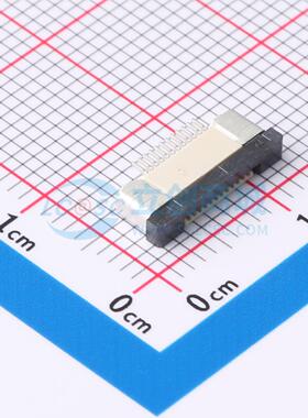 连接器 FPC-0.5AS-12PWCR-H20 SMD,P=0.5mm,卧贴 抽屉式 12P 上接