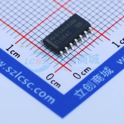 原装 FET输入运放 TL084CDR SOIC-14 全新