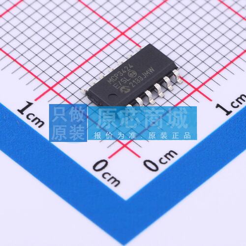 模数转换芯片ADC MCP3424T-E/SL SOIC-14 原装 电子元器件配单