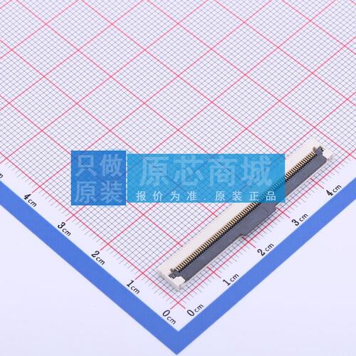 连接器 THD0527A-80CL-GF SMD,P=0.5mm,卧贴 翻盖式 80P 下接
