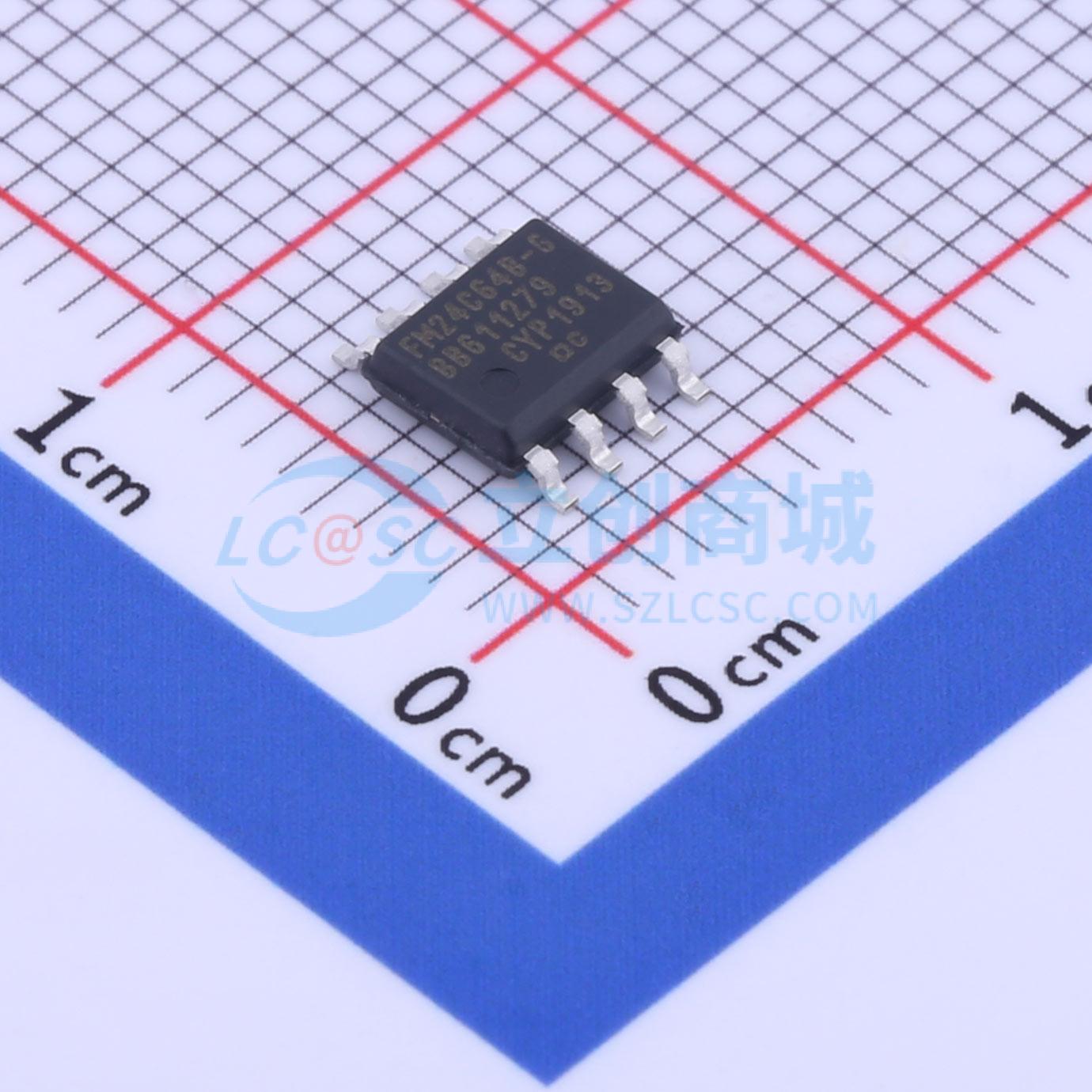 铁电存储器(FRAM) FM24C64B-GTR SOIC-8 原装正品 电子元器件配单