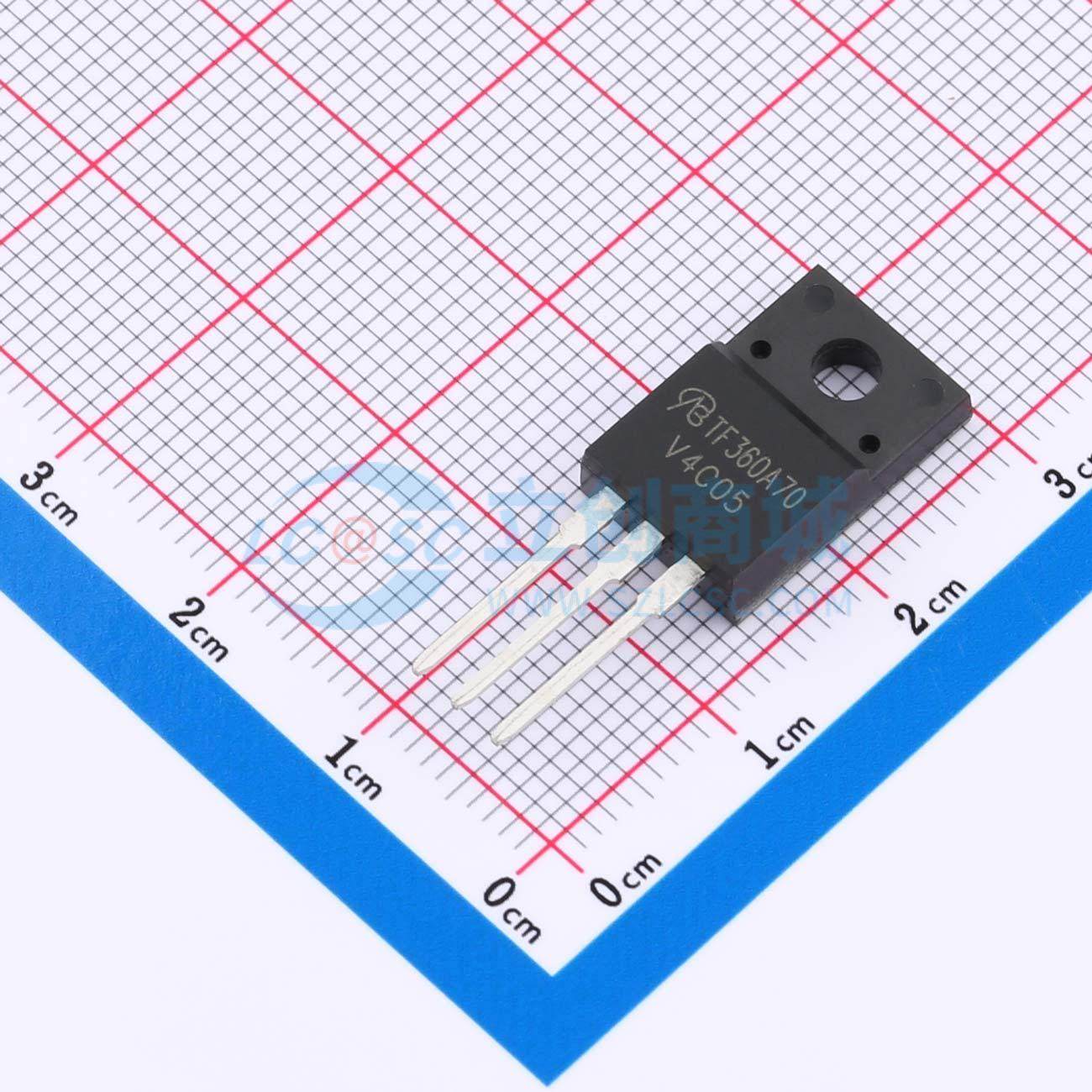 场效应管MOS AOTF360A70L-VB TO-220F 700V 15A VBsemi微碧