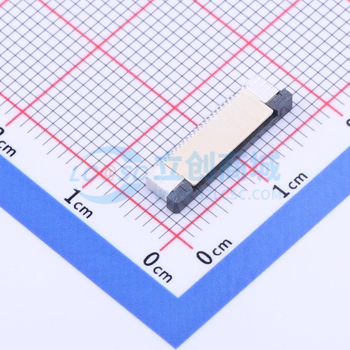 连接器 KH-CL0.5-H2.0-21PS SMD,P=0.5mm,卧贴 抽屉式 21P 上接