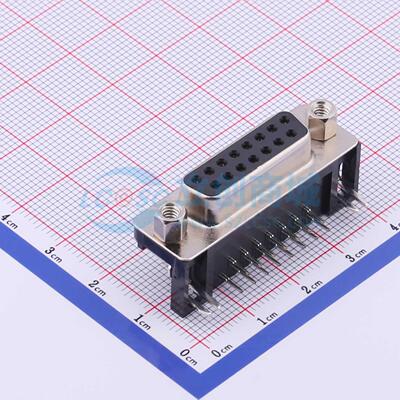 D-Sub/VGA连接器 DS1037-15FNAKT74-0CC 弯插 母 15P 电子元器件