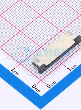 连接器 FPC-1.0AS-13PWCR-H25 SMD,P=1mm,卧贴 抽屉式 13P 上接