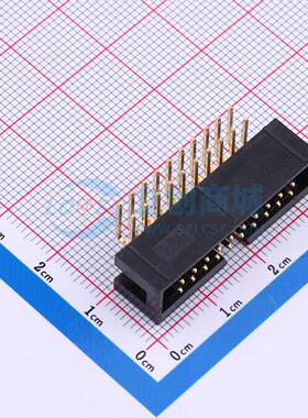 连接器 Z-231012020106 弯插,P=2.54mm 2x10P 简牛座