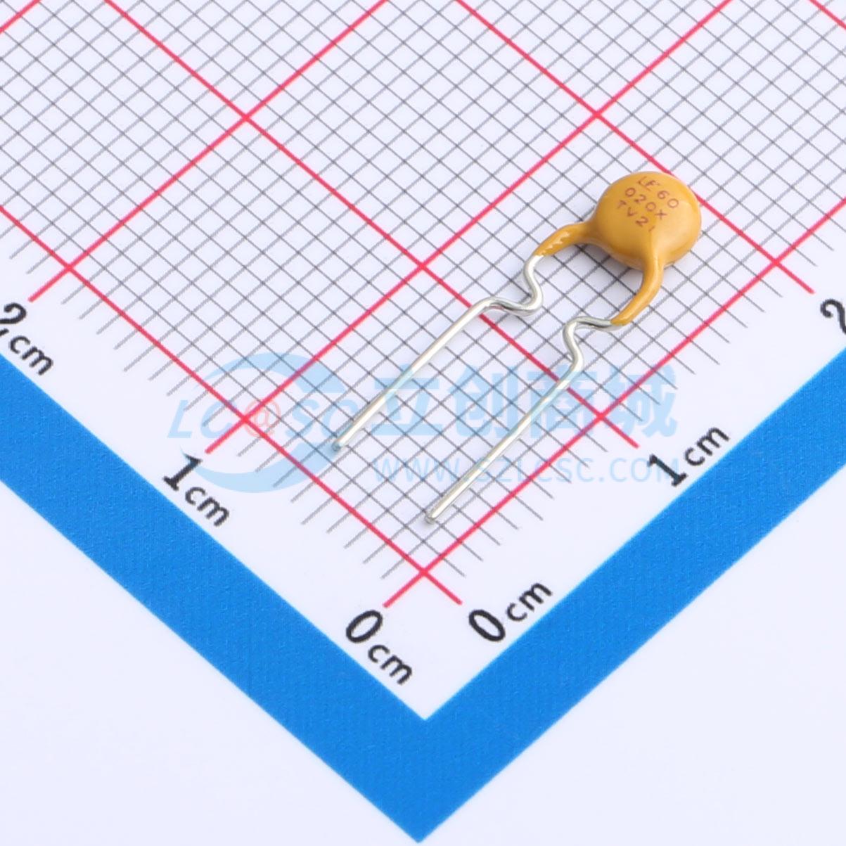自恢复保险丝 60R020XU 插件 60V 200mA 原装正品 电子元器件配单
