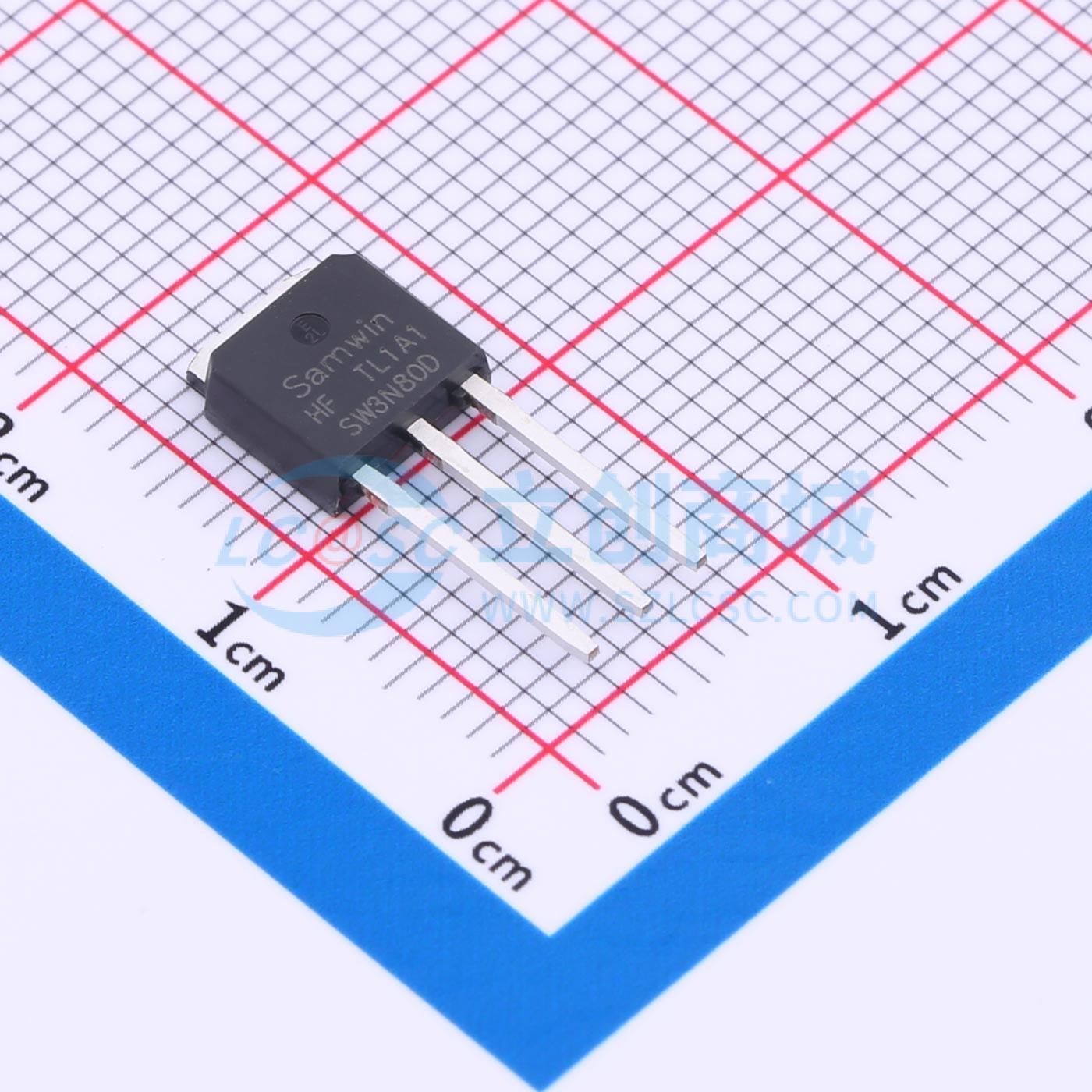 场效应管MOS SWN3N80D TO-251N 800V 3A Samwin(芯派) 原装