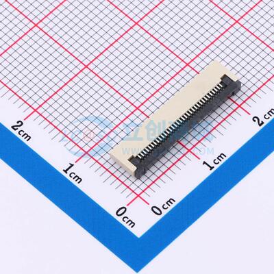 连接器 KH-FG0.5-H2.0-33PIN-SMT SMD,P=0.5mm,卧贴 翻盖式 33P