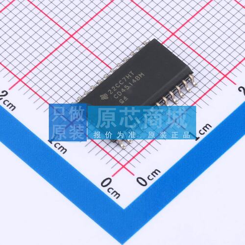 信号开关/编解码器/多路复用器 CD4514BM SOIC-24-300mil 原装