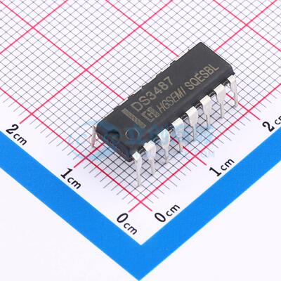 RS-485/RS-422芯片 DS3487N DIP-16 原装正品 电子元器件配单