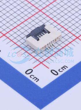 连接器 AFC30-S04FCA-00 SMD,P=0.5mm,卧贴 翻盖式 4P 下接