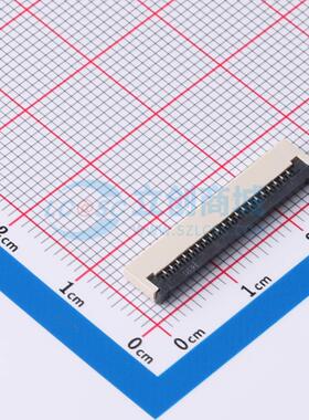 连接器 FPC-1.0FX-20PWCR-H20 SMD,P=1mm,卧贴 翻盖式 20P 下接