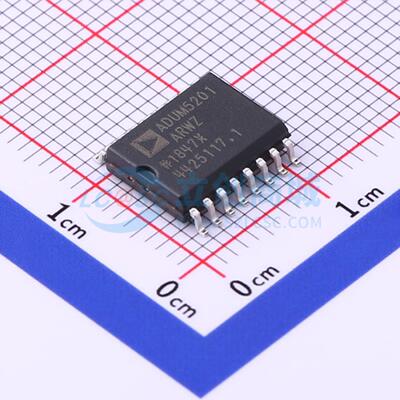 数字隔离器(带电源) ADUM5201ARWZ SOIC-16-300mil 电子元器件