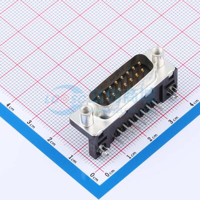 D-Sub/VGA连接器 D15P33E4GV00LF 弯插 公 15P 电子元器件配单