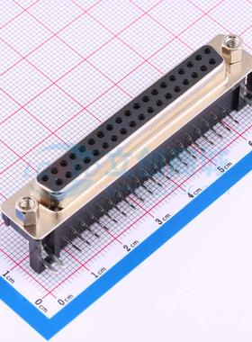 D-Sub/VGA连接器 DS1037-37FNAKT74-0CC 弯插 母 37P 电子元器件