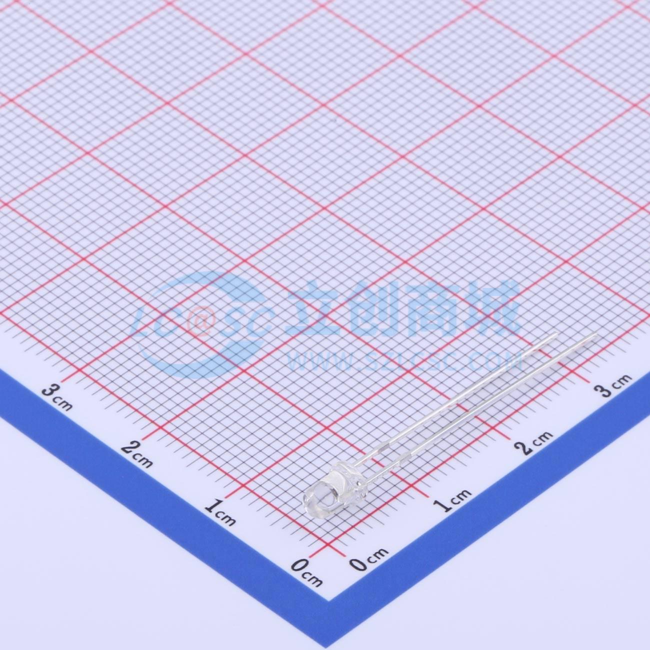 红外发射管 XYC-IR204C-L4 插件,D=3mm 940nm 电子元器件配单