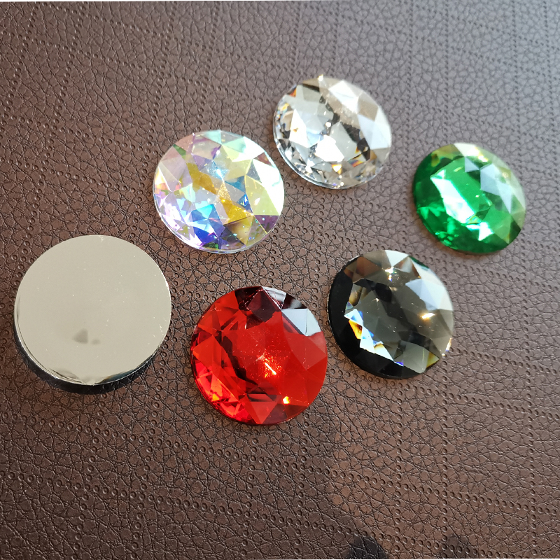 紫荆花平底钻亚克力贴片