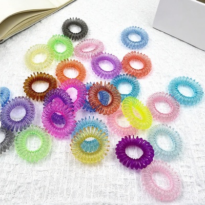 电话线圈头绳彩色发圈