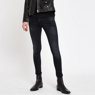 做旧牛仔小脚裤 男个性 男 弹力显瘦牛仔裤 韩国磨白黑灰紧身小脚冬季