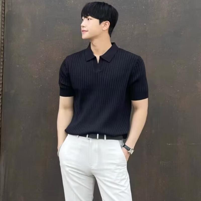 夏款短袖休闲高级感修身