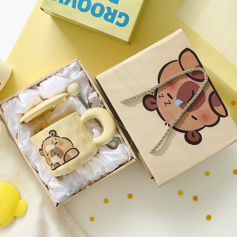 可爱卡皮巴拉马克杯ins高颜值生日礼物送男女朋友姐妹情侣有意义