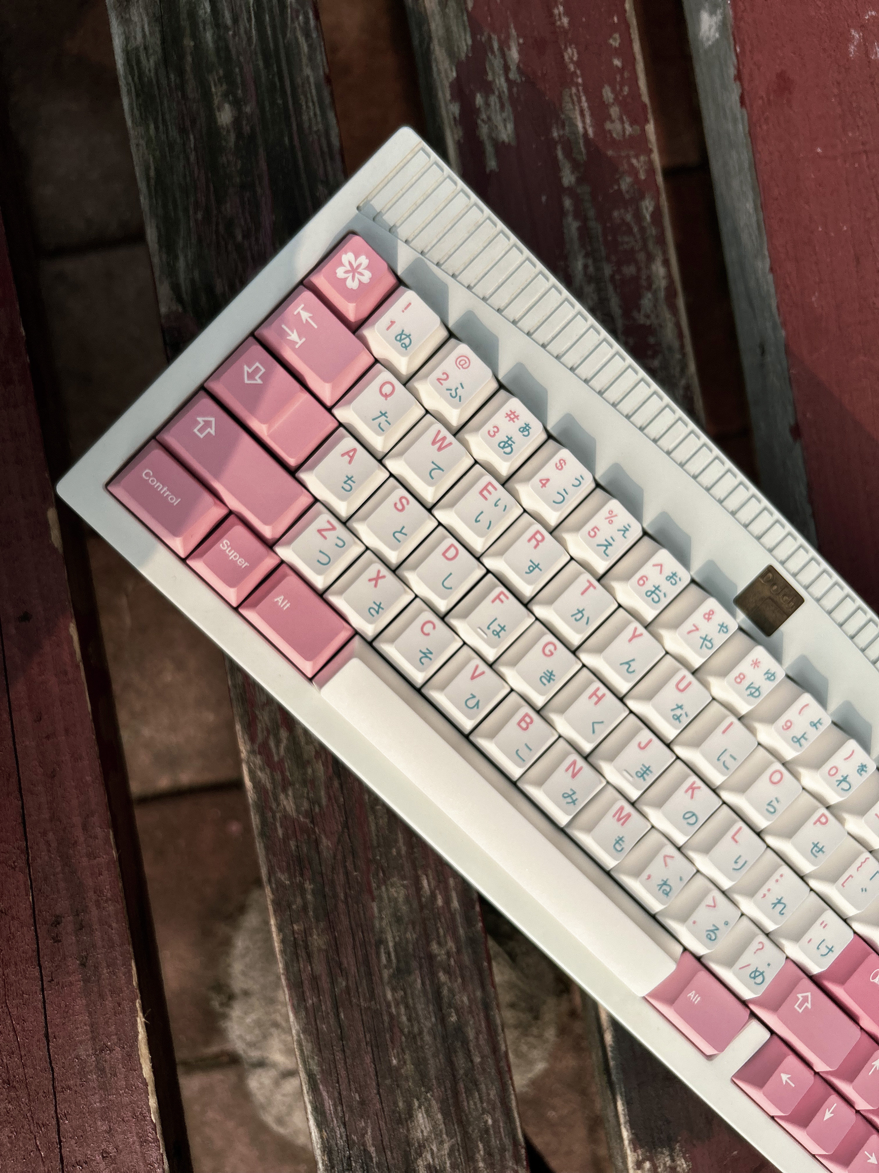 SAKURA - CUSTOMIZED ORIGINAL HEIGHT KEYCAP MECHANICAL KEYBOARD PBT SUBLIMATION SPLIT SPACE