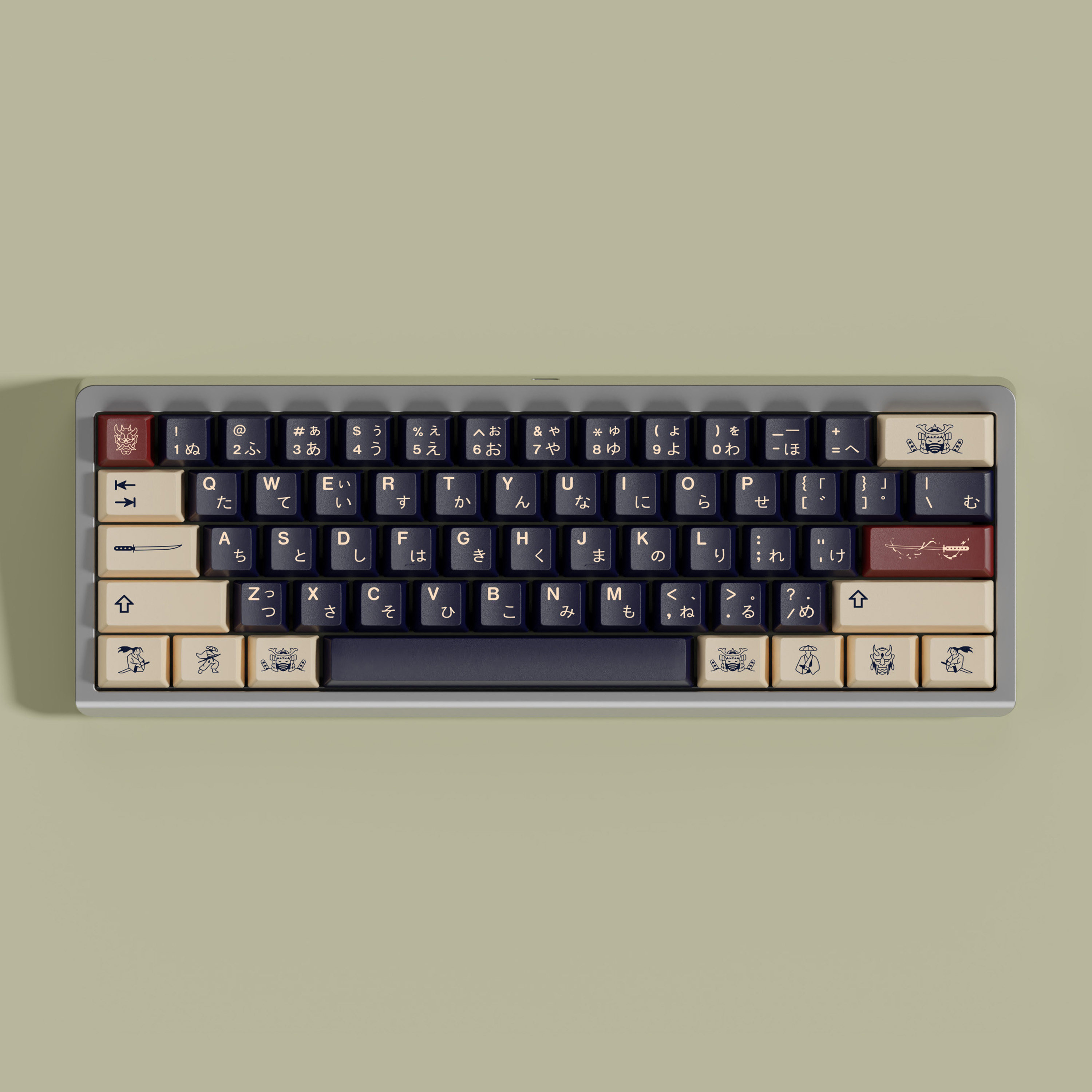 RONIN RNIN-CUSTOM KEYBOARD PBT SUBLIMATION ORIGINAL HEIGHT KEYCAP SPLIT SPACES