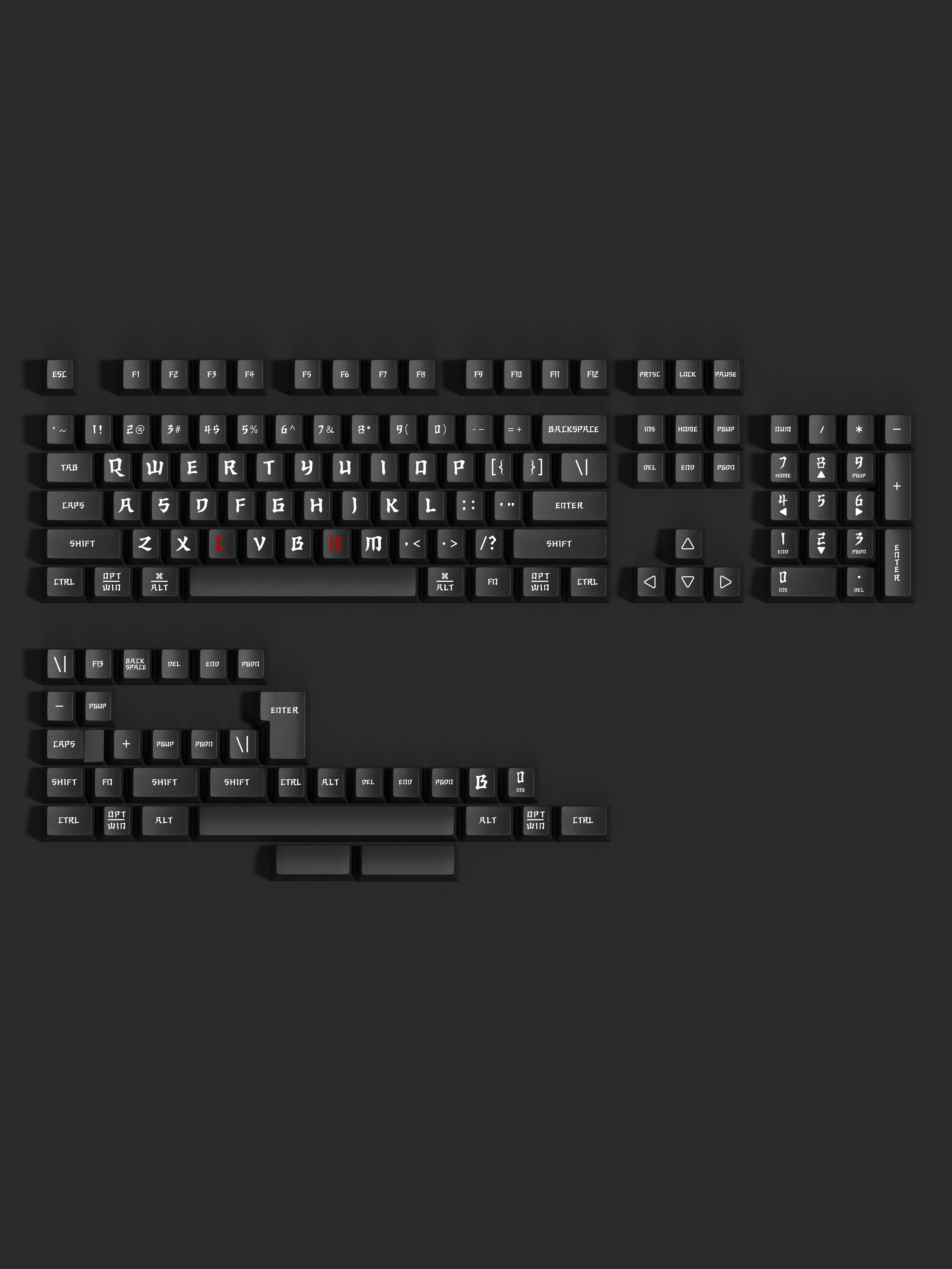 CHINESE CHARACTER CULTURE THEME: KEYCAP CUSTOMIZATION PBT FIVE-SIDED SUBLIMATION ORIGINAL HEIGHT KEYCAP SPLITTING SPACE
